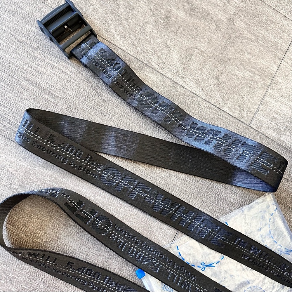 NWT Authentic OFF-WHITE Classic Industrial Belt - Picture 6 of 11